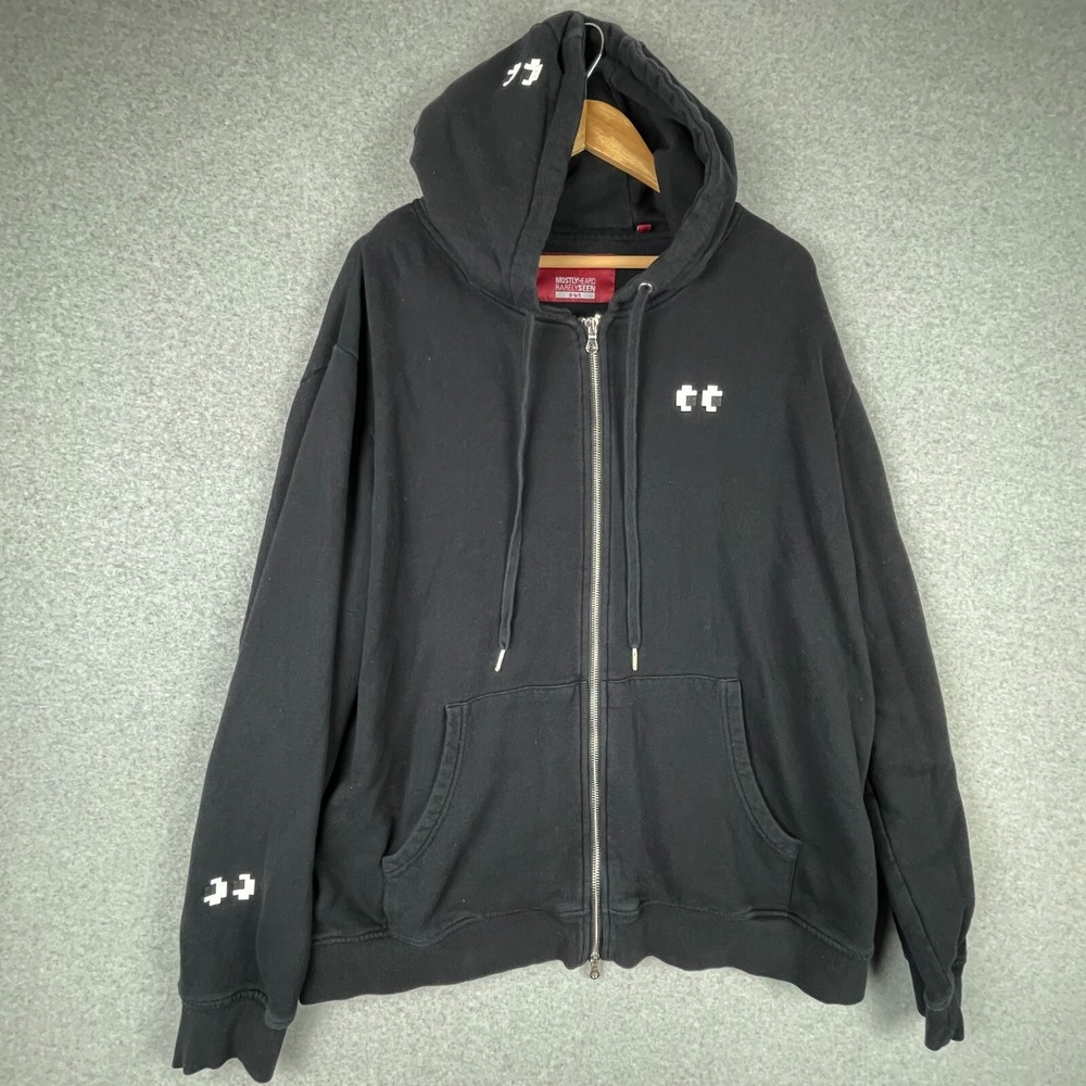 Mostly Heard Rarely Seen Hoodie XXL Black 8 Bit Peek Full Zip Tech Metaverse NFT